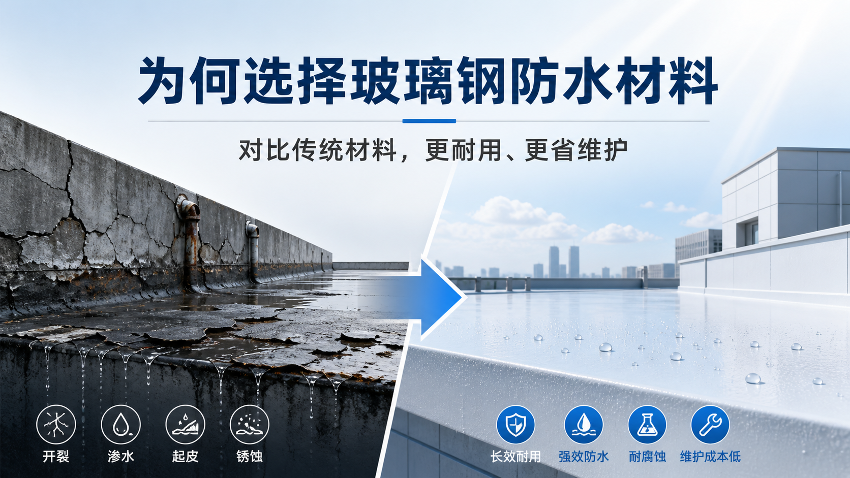 在南充，为何选择玻璃钢防水材料而非传统材料